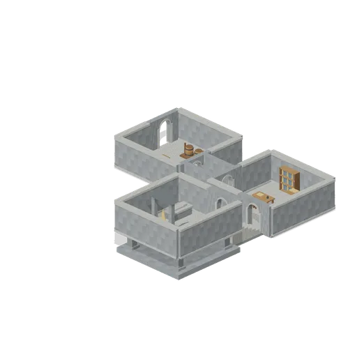 Three Room Dungeon (Dungeon Room Builder)