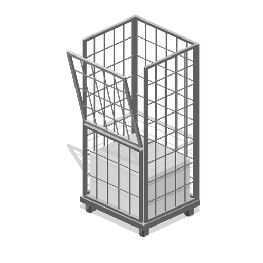 Laundry roll cage (Hotel and Resort Operations)