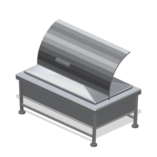 Chafing dish with roll-top lid (Hotel and Resort Operations)