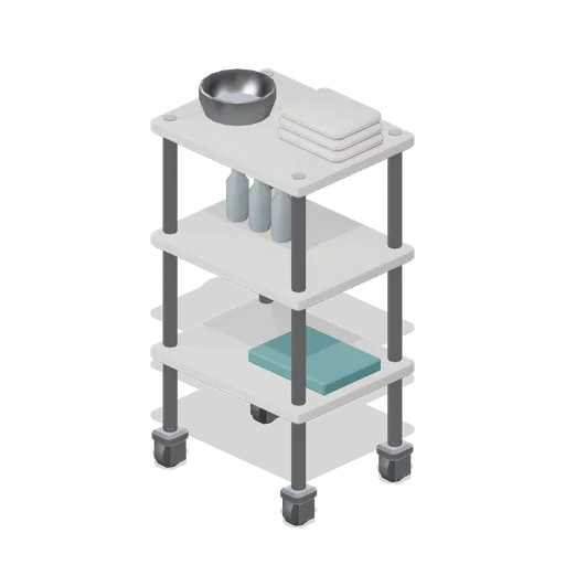 Spa treatment trolley (Hotel and Resort Operations)