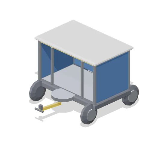 Baggage Cart (Airport Terminal and Ground Operations)