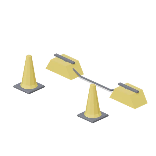 Wheel Chock And Cone Set (Airport Terminal and Ground Operations)