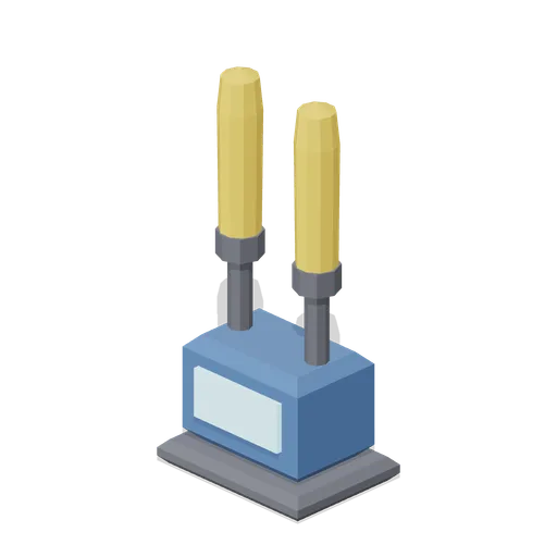 Marshalling Wand Pair (Airport Terminal and Ground Operations)