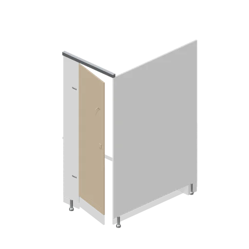 WC cubicle module, 900 mm (Office Lobby and Building Facilities)