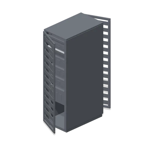 42U server rack with mesh doors (Office Lobby and Building Facilities)