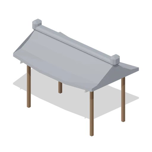 Market Roof (Feudal Japan Castle Town)