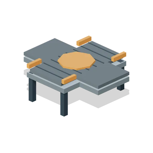 Four-way sorting junction (Factory Conveyor Network)