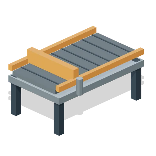 Retractable conveyor stop (Factory Conveyor Network)