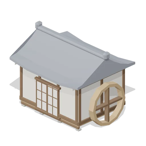 Village Mill (Feudal Japan Castle Town)