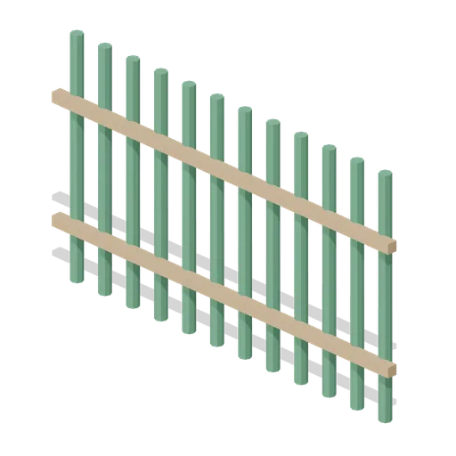 Bamboo Fence (Feudal Japan Castle Town)