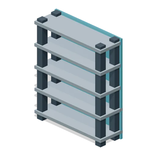 Small-parts shelving (Factory Conveyor Network)