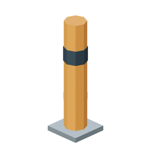 Safety bollard (Factory Conveyor Network)