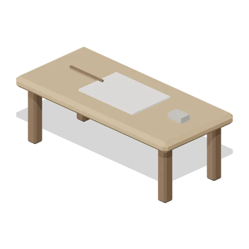 Calligraphy Desk (Feudal Japan Castle Town)