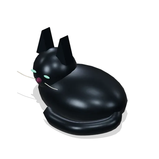 Curled familiar cat (Hollowwick Halloween)