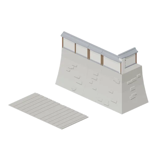 Castle Wall Connector Cases (Feudal Japan Castle Town)