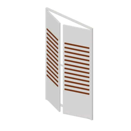 Louvred closet doors (Haunted House and Ghost Hunting Kit)