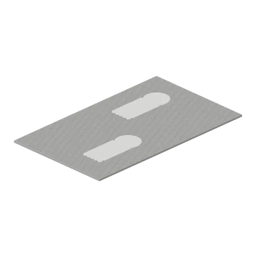 Salt Footprint Tile (Haunted House and Ghost Hunting Kit)