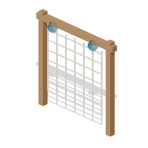Tidal fishing net drying rack