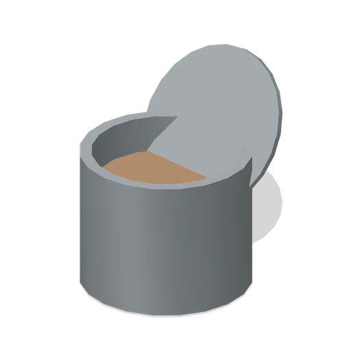 Opened Ration Tin (Survival Food and Preservation)