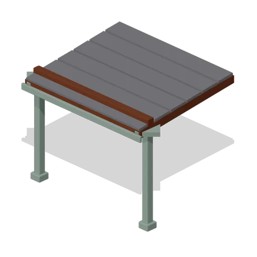 Porch Roof Section (Halloween Slasher Street)