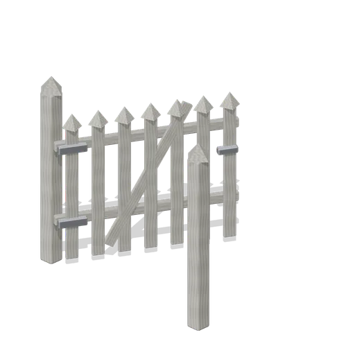 Picket Fence Gate Open (Halloween Slasher Street)