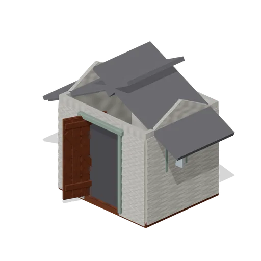 Garden Shed Door Open (Halloween Slasher Street)