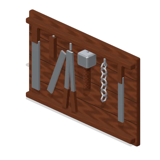 Hanging Tool Rack (Halloween Slasher Street)