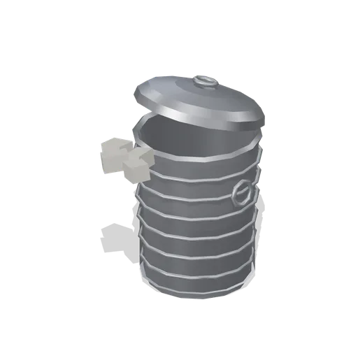 Metal Trash Can (Halloween Slasher Street)