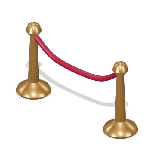 Velvet Rope Bollards (Storybook Christmas Market)