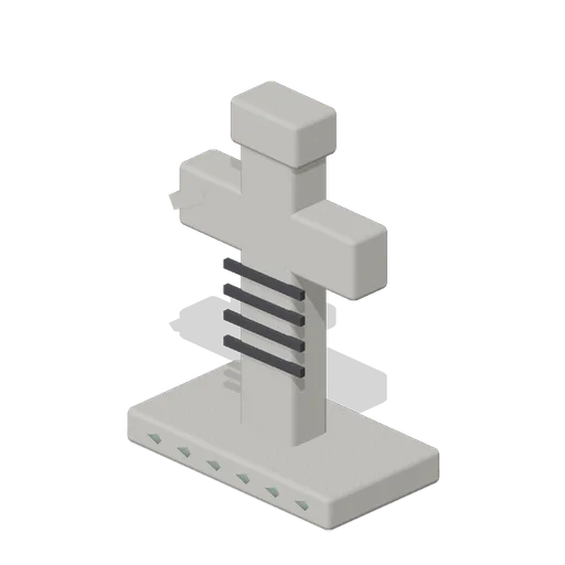 Foam Tombstone Cross (Halloween Slasher Street)