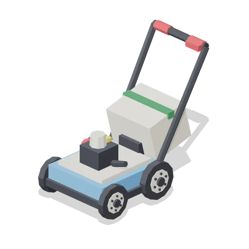 Self propelled mower with grass bag (Lawn Mowing Simulator Kit)