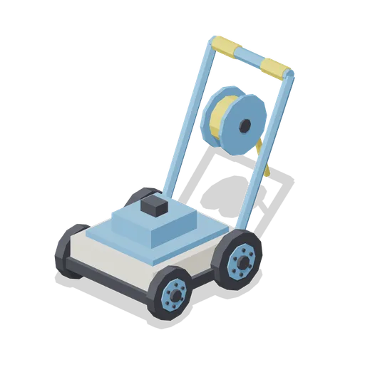 Electric mower with cable reel (Lawn Mowing Simulator Kit)