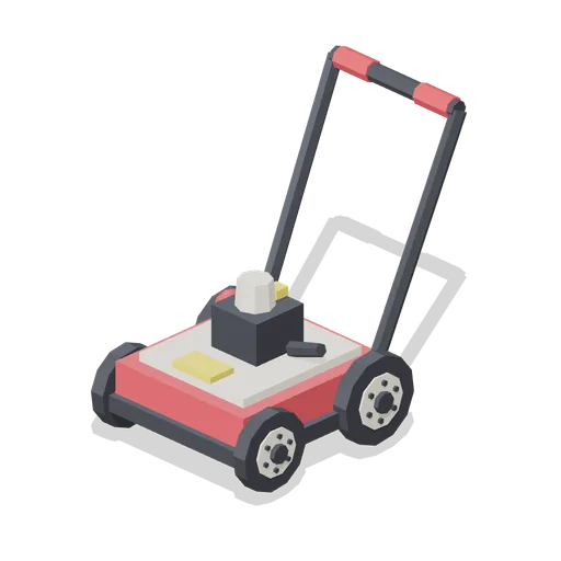Basic petrol push mower (Lawn Mowing Simulator Kit)