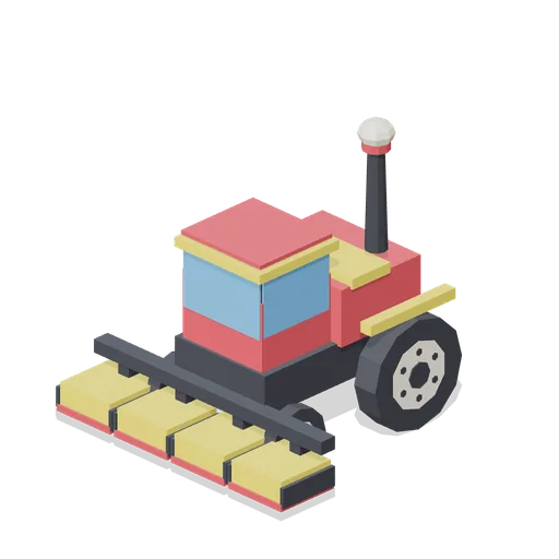 Giant mega mower with four decks (Lawn Mowing Simulator Kit)