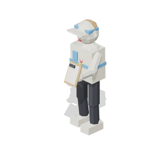 Lawn perfectionist with a clipboard (Lawn Mowing Simulator Kit)