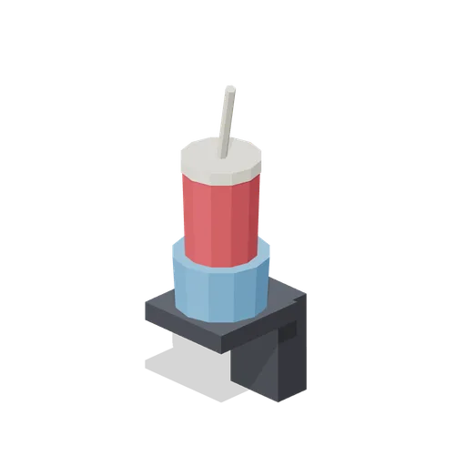 Drink holder with cup (Lawn Mowing Simulator Kit)