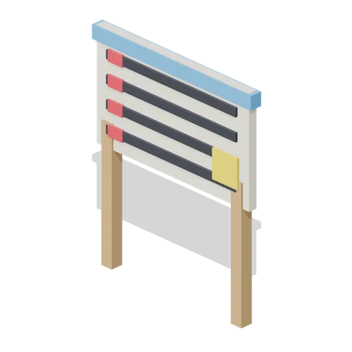 Leaderboard sign board (Lawn Mowing Simulator Kit)