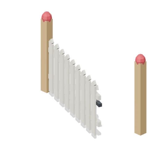 Picket gate, 2 m (Lawn Mowing Simulator Kit)