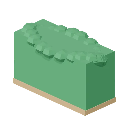 Hedge block, 2 m (Lawn Mowing Simulator Kit)