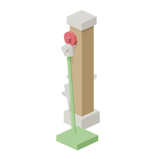 Garden tap on a post (Lawn Mowing Simulator Kit)