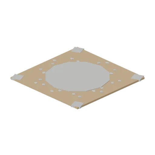 Dirt Road Junction Piece (Wipe Day Survival Island)