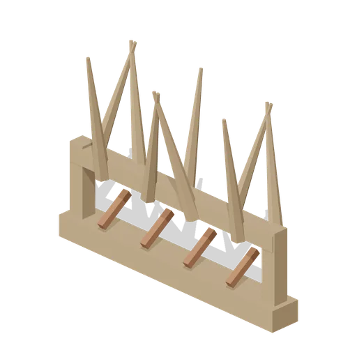 Wooden Spike Wall (Wipe Day Survival Island)