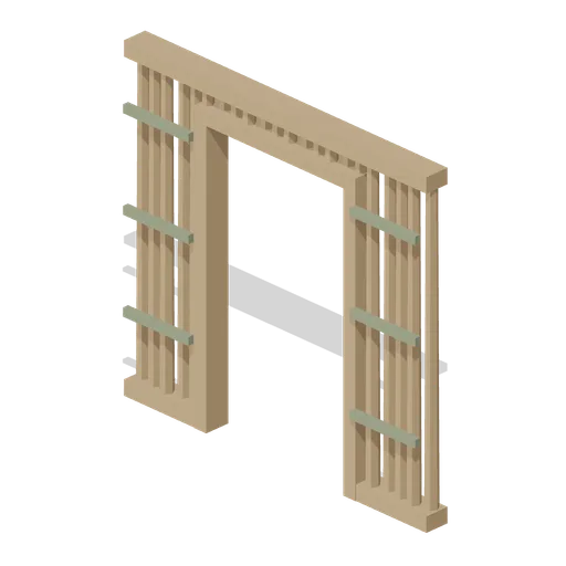 Twig Doorway Wall (Wipe Day Survival Island)