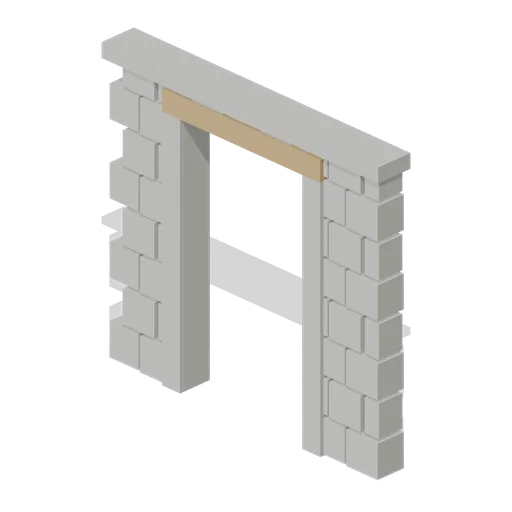 Stone Doorway Wall (Wipe Day Survival Island)