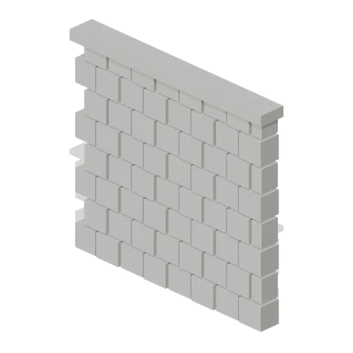 Stone Block Wall (Wipe Day Survival Island)