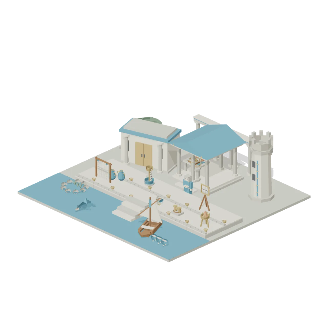 Tidal Observatory assembled scene