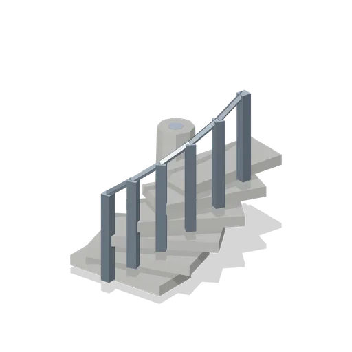 Lighthouse Spiral Stair Segment (Wipe Day Survival Island)