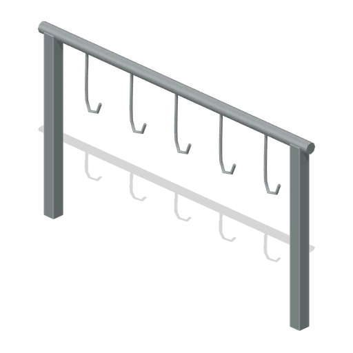 Meat Hook Rail (Survival Food and Preservation)