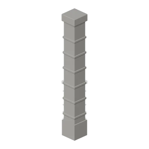 Stone Corner Post (Tactical Shooter Hill Town)