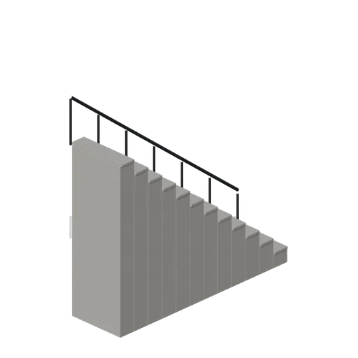 External Stone Stair Run (Tactical Shooter Hill Town)